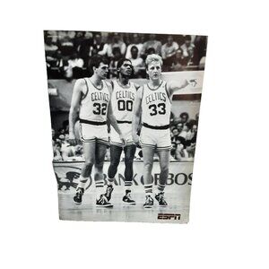 2005 ESPN Boston Celtics Print Ad  Bird Parish McHale NBA Basketball